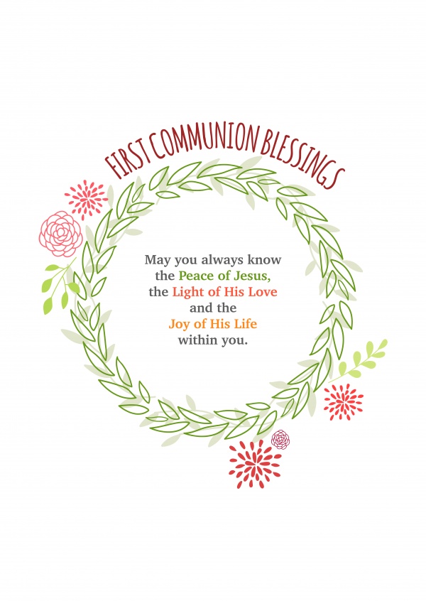 First Communion Blessings