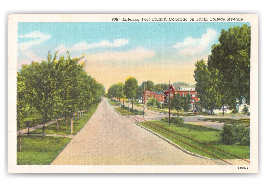 Fort Collins, Colorado, entrance on South College Avenue