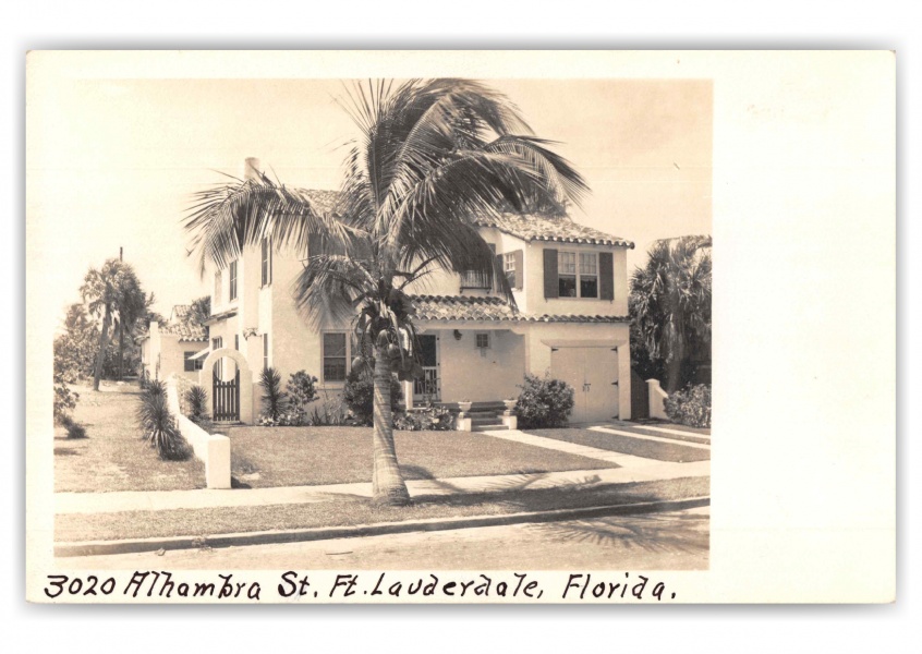 Fort Lauderdale Florida Alhambra St Residence