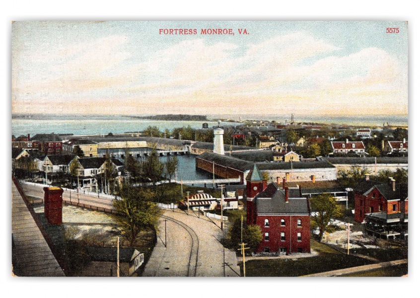 Fort Monroe, Virginia, birds-eye view