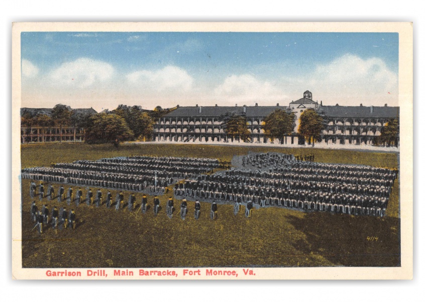 Fort Monroe, Virginia, Garrison Drill, Main Barracks