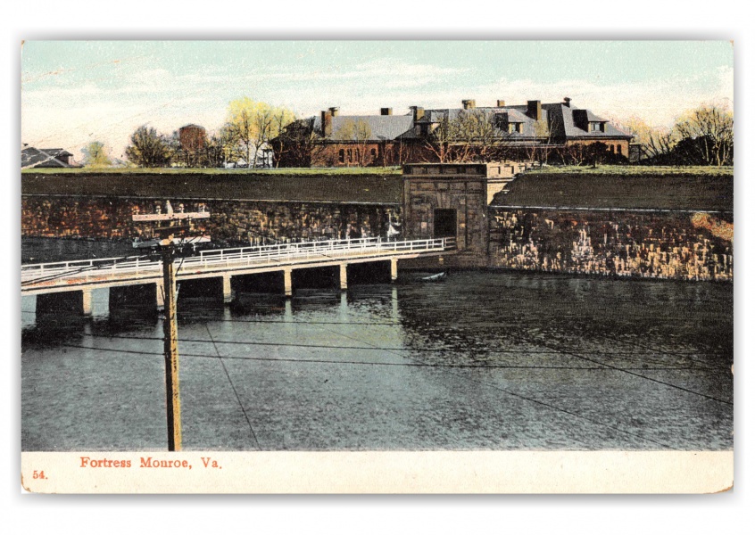 Fort Monroe, Virginia, view of entrance