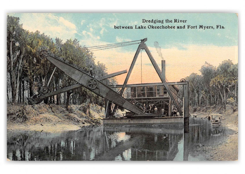 Fort Myers Florida Lake Okechobee Dredging the River