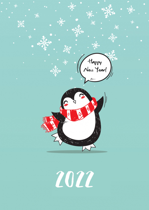 illustration kleiner Pinguin