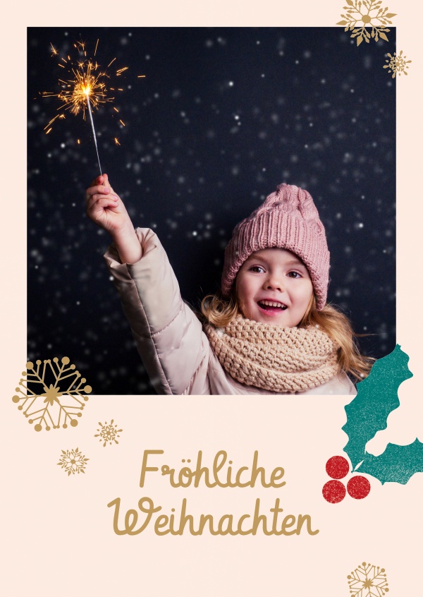 dottiandmiles Postkarte Fröhliche Weihnachten