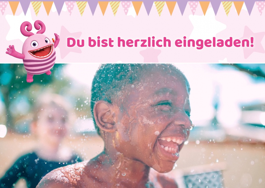 Sorgenfresser Frula Einladung Wimpelkette