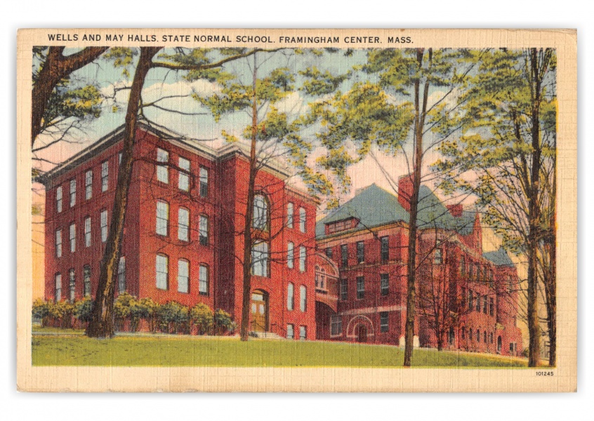 Framingham Center, Massachusetts, Wells and May Halls, State Normal School