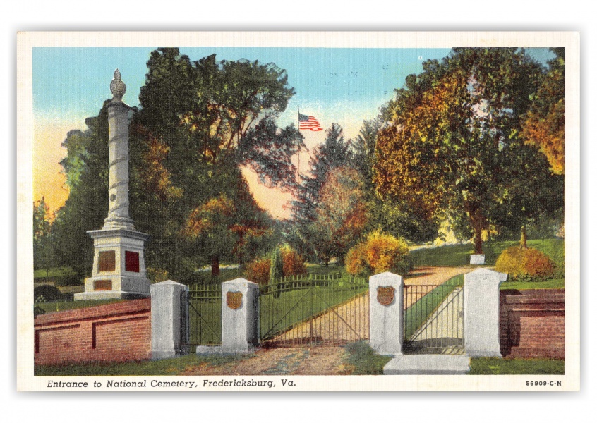Fredericksburg, Virginia, Entrance to National Cemetery