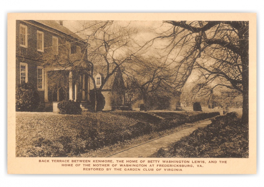 Fredericksburg, Virginia, Terrace between Kenmore