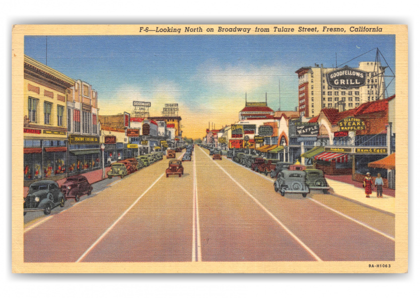 Fresno, California, looking north on Broadway