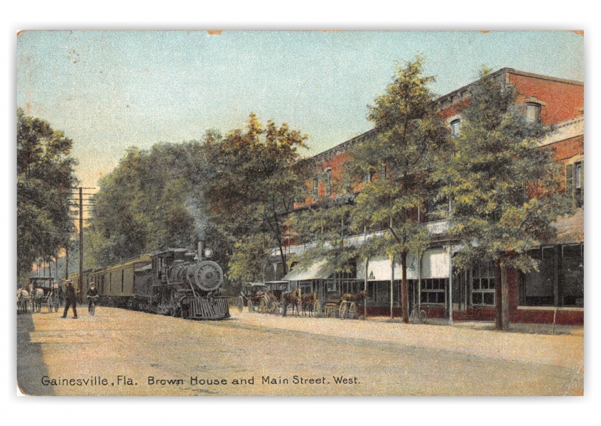 Gainesville, Florida, Brown House and Main Street