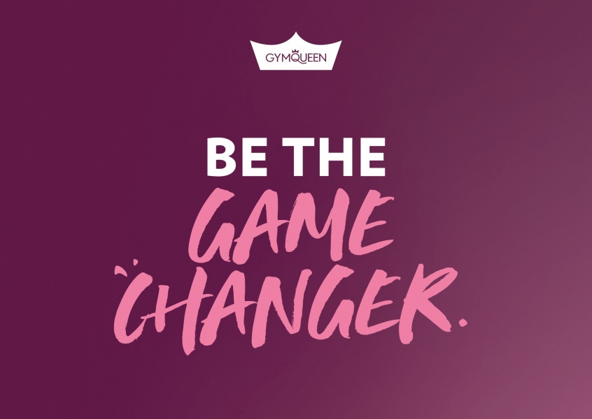 Postkarte GYMQUEEN Be the game changer!