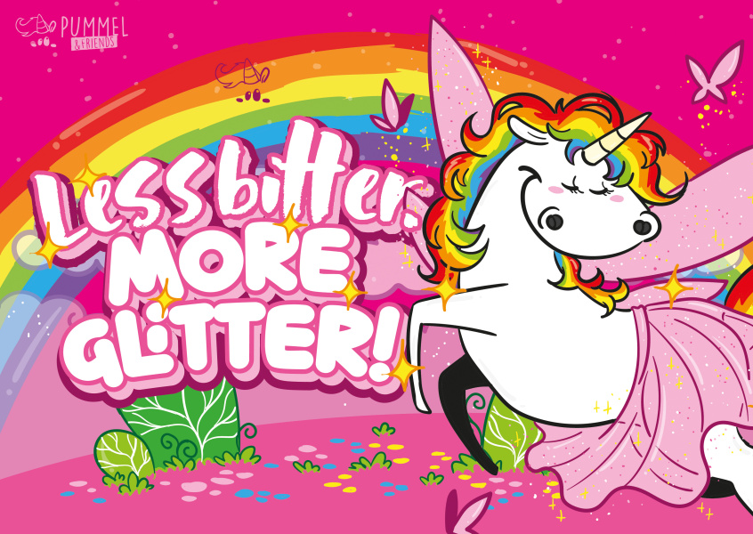 Less bitter. More glitter.