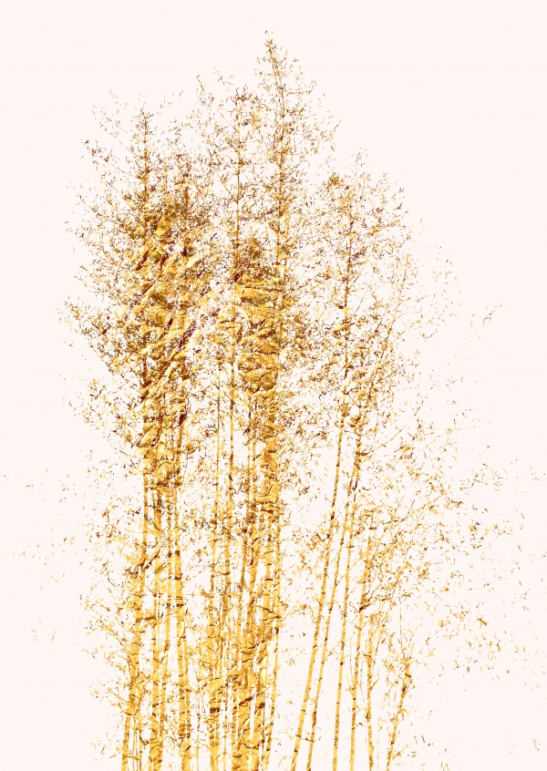 Kubistika goldener Baum