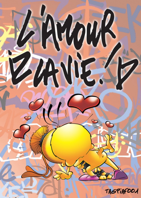 Le Piaf citaÃ§Ã£o Grafite marca La vie c'est l'amour