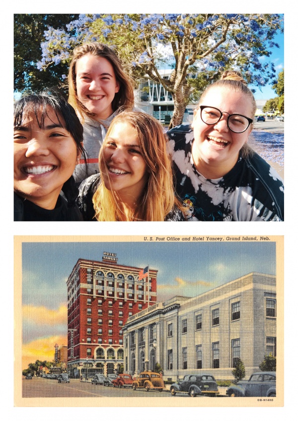 Grand Island, Nebraska, U.S. Post OFfice and Hotel Yancey