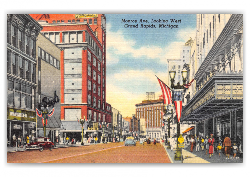 Grand Rapids, Michigan, Monroe Avenue looking west