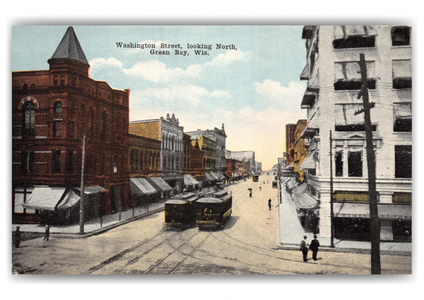 Green Bay, Wisconsin, Washington Street looking north