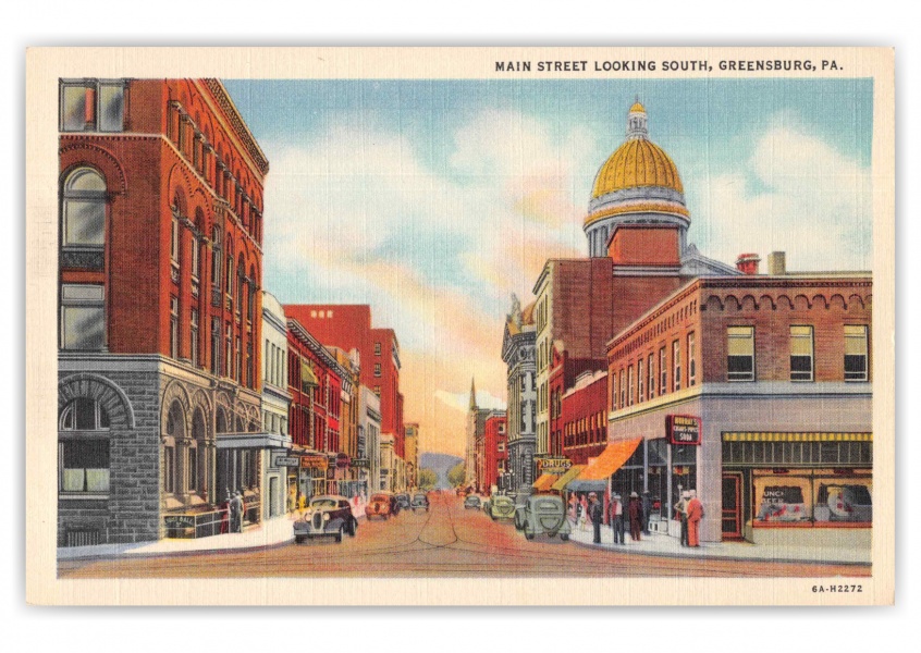 Greensburg Pennsylvania Main Street Looking South