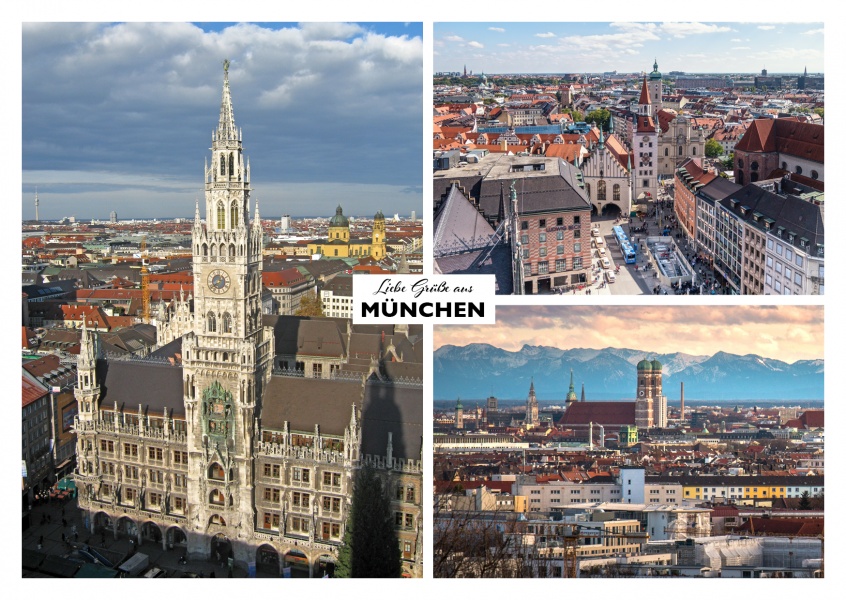 munich's panorama views and the city hall