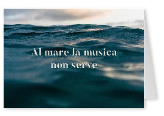 Al mare la musica non serve