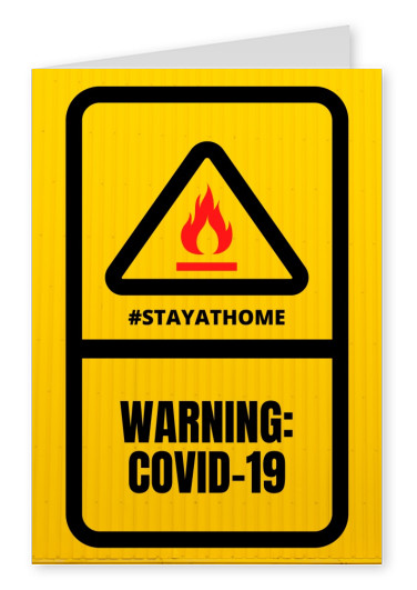 COVID-19 WARNING POSTCARD