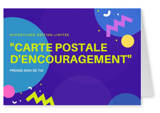 Carte postale d'encouragement