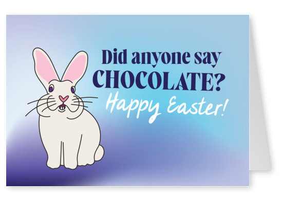 Did anyone say chocolate? Happy Easter!
