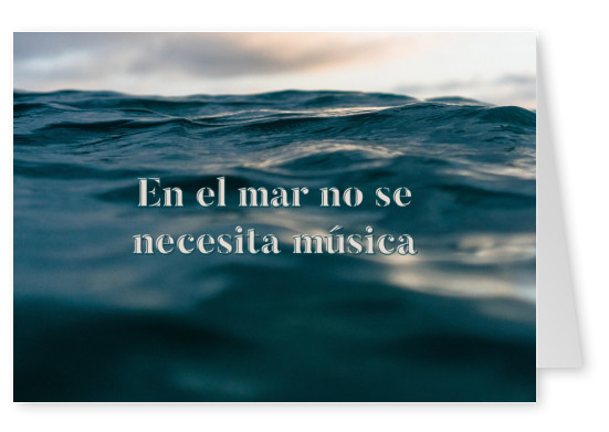 En el mar no se necesita música