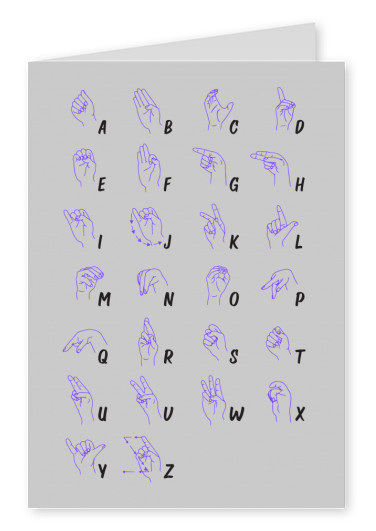 Hand sign alphabet