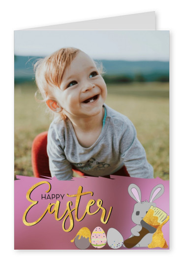 postcard saying Happy Easter