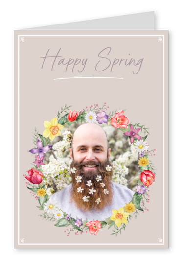 postcard Happy spring