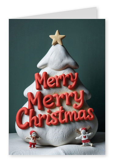 greeting card Merry Merry Christmas