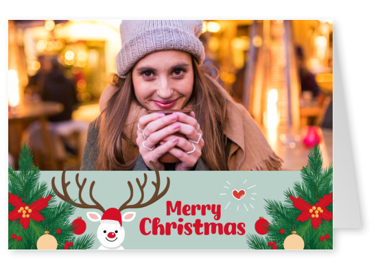 greeting card Merry Merry Christmas