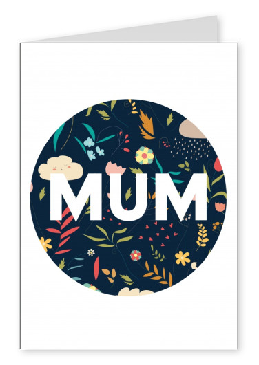 Mum Circle Flower Background