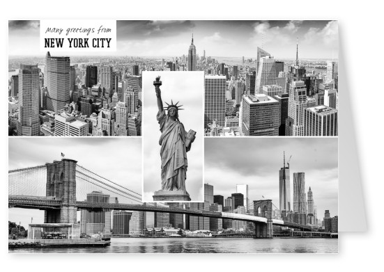 New York City - Classic Postcard Style