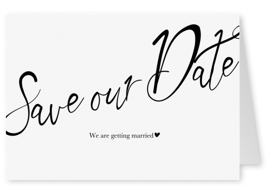 Save our date we are getting married