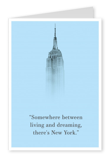 New York Quote Postcard