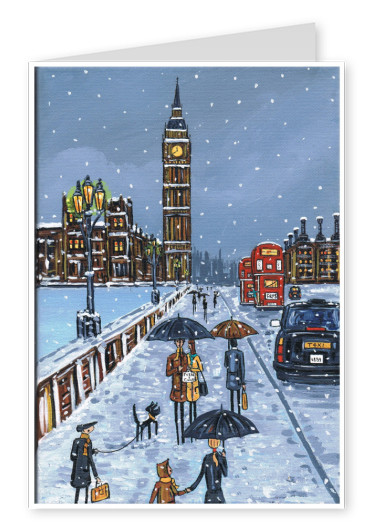 Painting from South London Artist Dan Big Ben snow