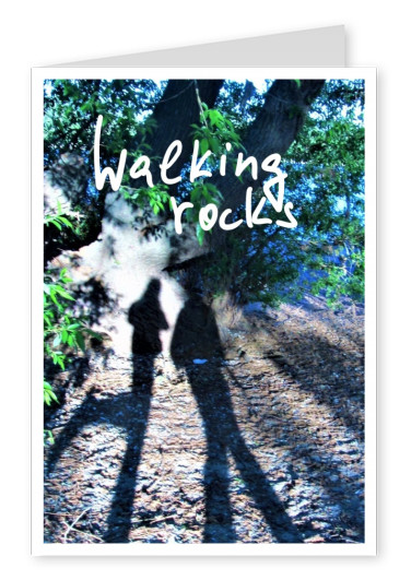 postcard Walking rocks