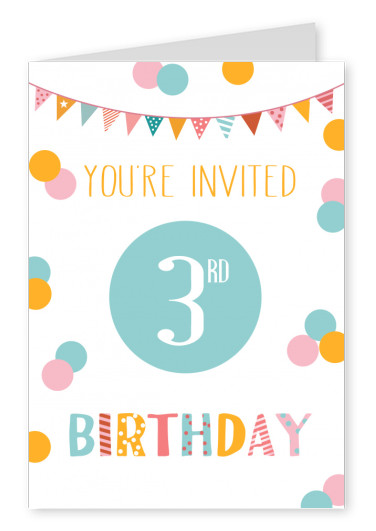 You're invited 3rd birthday
