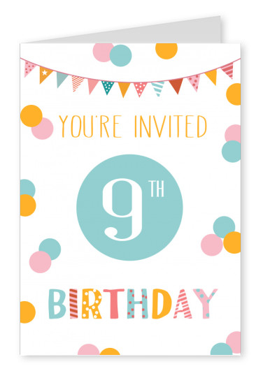 You're invited 9th birthday