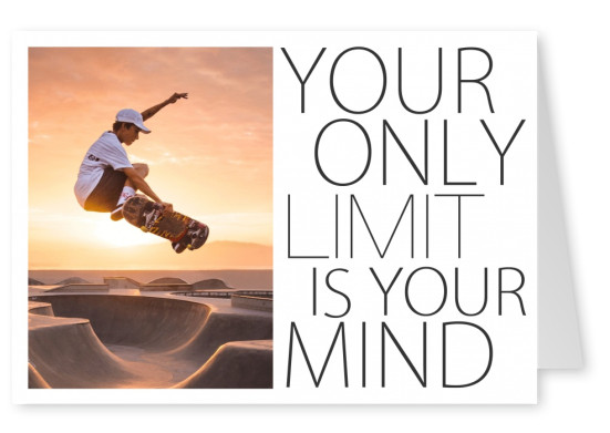 postcard Your only limit is your mind