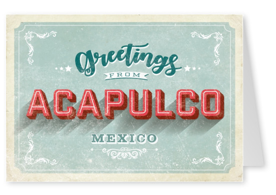 Vintage postcard Acapulco