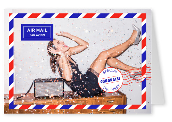airmail letter design