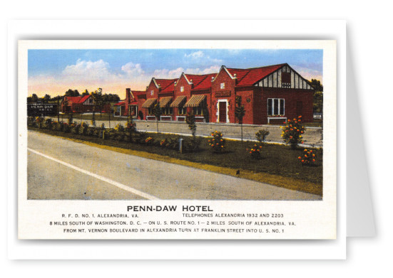 Alexandria, Virginia, Penn-Daw Hotel