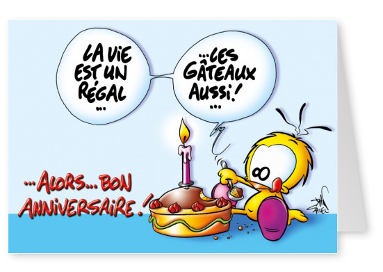 Le Piaf Cartoon Alors...Bon Aniversário