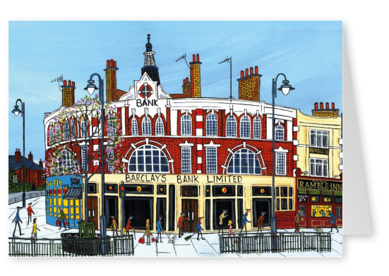 Illustration du Sud de Londres, l'Artiste Dan Tooting Amen corner