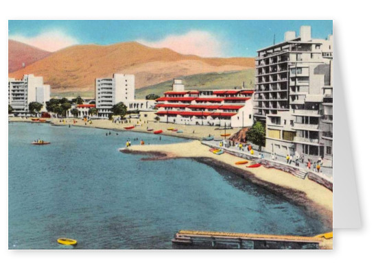 Maria L. Martin Ltd. – Ancona Perù Ancona Spiaggia Balneario Vista Panoramica Antica Cartolina 