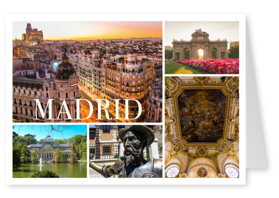  foto collage van Madrid